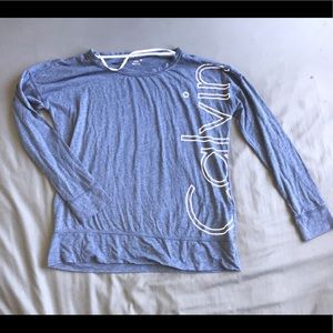 CALVIN KLEIN* light blue shirt- XS (fits a M)